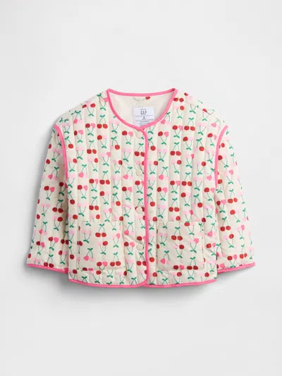 Gap Factory Babygap Print Quilted Jacket In Multi