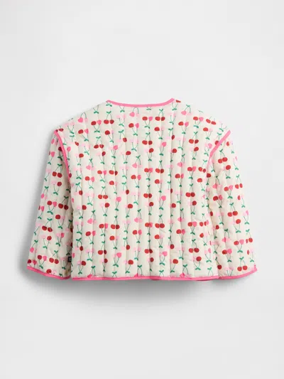 Gap Factory Babygap Print Quilted Jacket In Multi