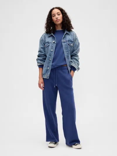 Gap Factory Relaxed Straight-leg Sweatpants In Blue
