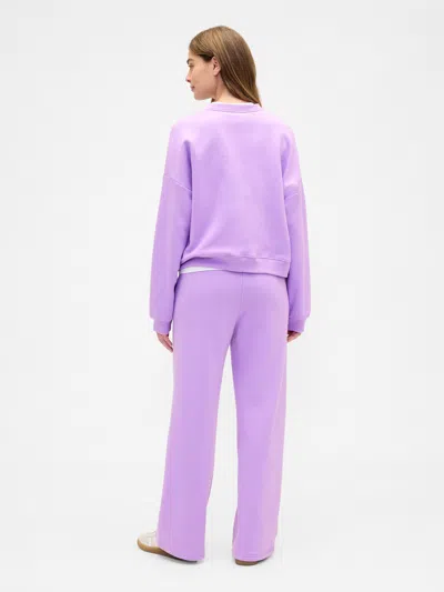 Gap Factory Relaxed Straight-leg Sweatpants In Purple