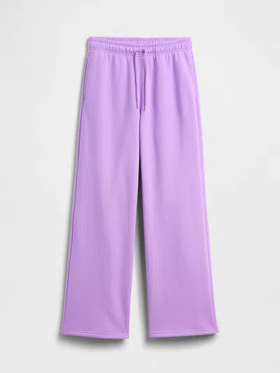 Gap Factory Relaxed Straight-leg Sweatpants In Purple