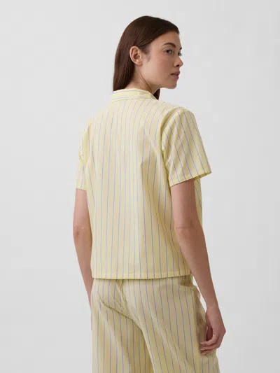Gap Factory Poplin Pj Shirt In Yellow