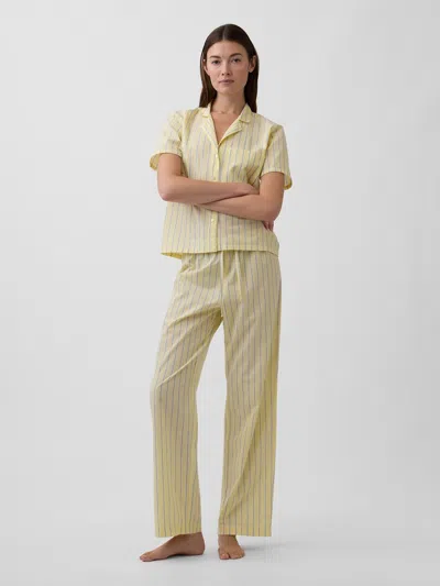 Gap Factory Poplin Pj Shirt In Yellow