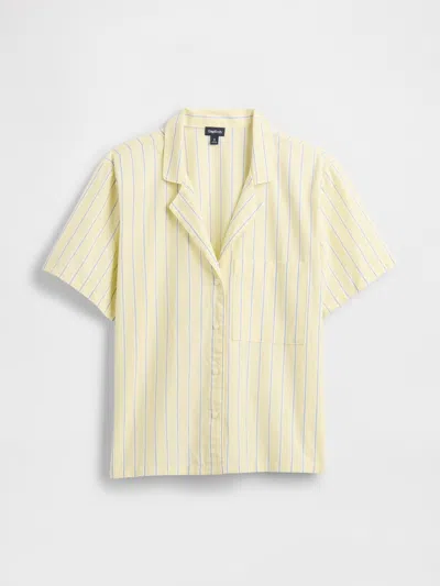 Gap Factory Poplin Pj Shirt In Yellow