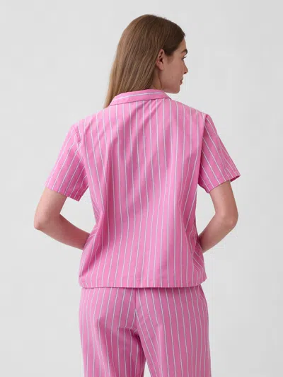 Gap Factory Poplin Pj Shirt In Pink