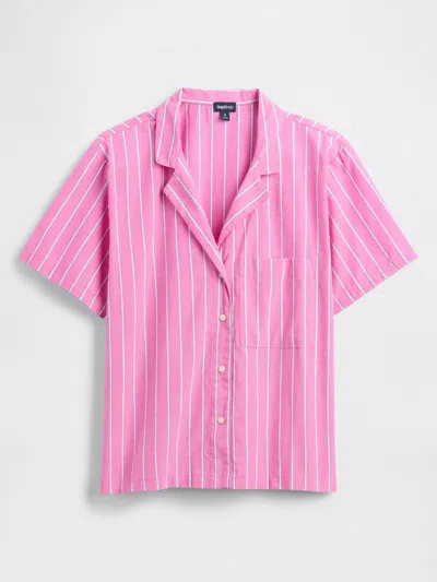 Gap Factory Poplin Pj Shirt In Pink