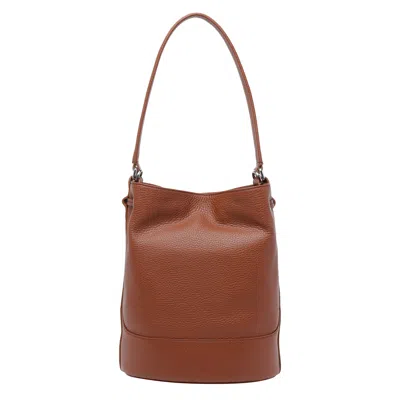 Zanellato Small Monda Bucket Bag In Brown