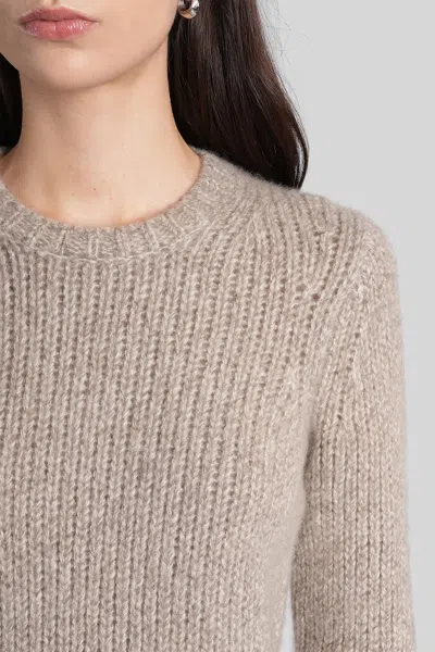 Co Knitwear In Grey Cashmere In Brown