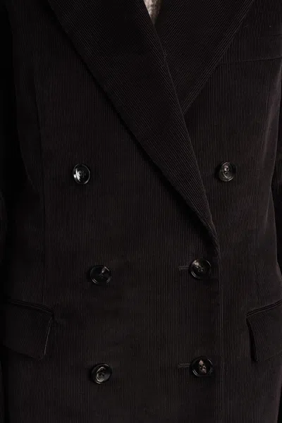 Co Blazer In Brown Tton In Brown