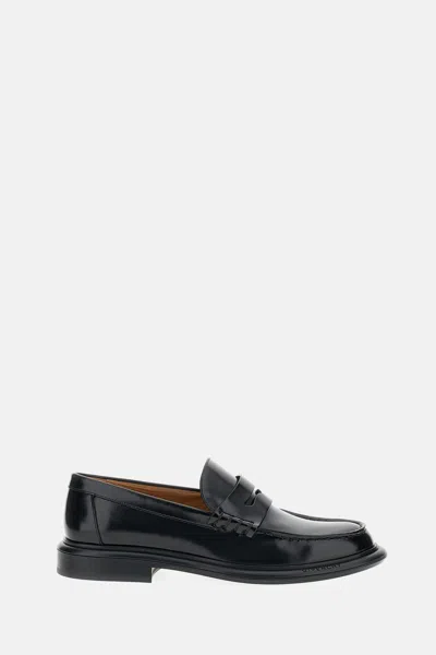 Givenchy Black Loafers With 4g Detail In Leather Man