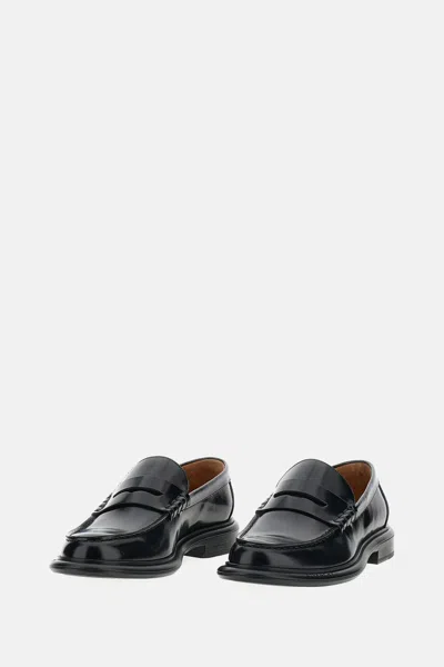 Givenchy Black Loafers With 4g Detail In Leather Man