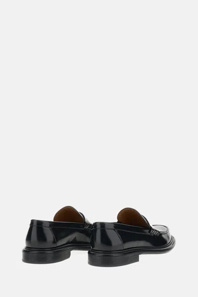 Givenchy Black Loafers With 4g Detail In Leather Man