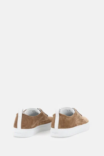 Givenchy Biscuit Suede New City Sneakers In Brown