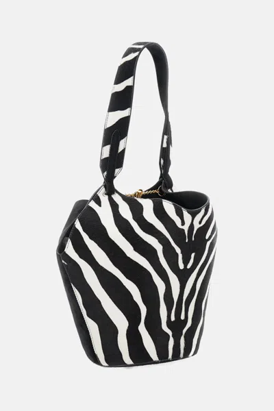 Khaite Lotus Chain Detailed Mini Tote Bag In Black