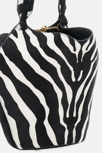 Khaite Lotus Chain Detailed Mini Tote Bag In Black