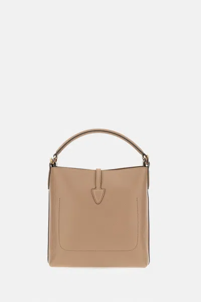Tod's T Timeless Mini Bucket Bag In Sand