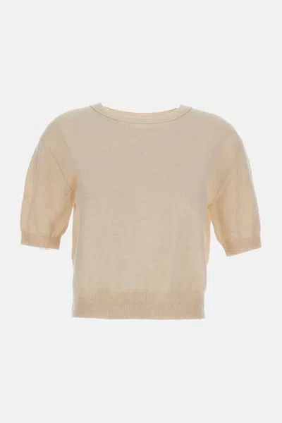 Lisa Yang Ribbed Short-sleeve T-shirt In Neutral