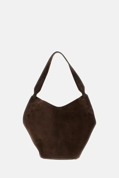 Khaite Lotus Mini Tote In Brown