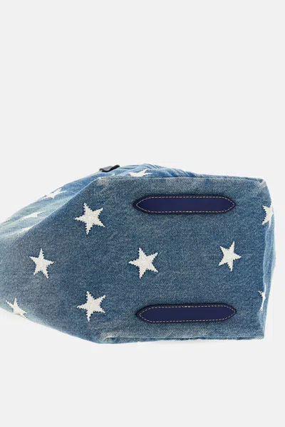 Polo Ralph Lauren Embroidered-star Tote Bag In Blue