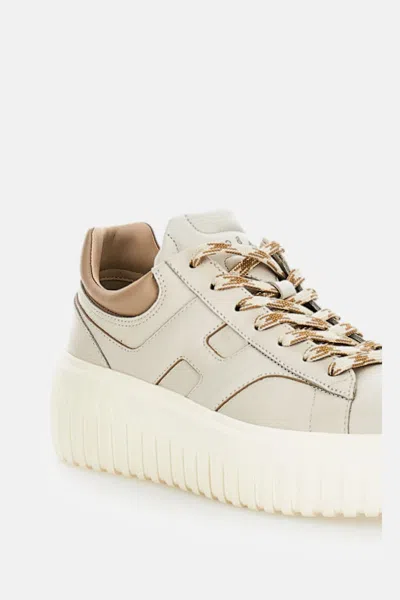 Hogan H-stripes Allacciato H Lissata In White