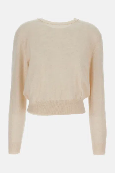 Lisa Yang Ribbed Crew-neck Sweater In Neutral