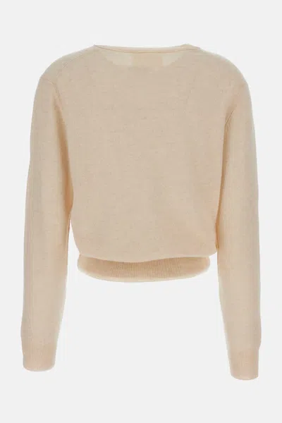 Lisa Yang Ribbed Crew-neck Sweater In Neutral