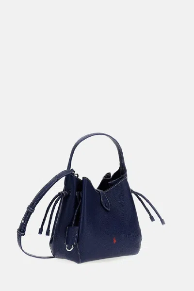 Polo Ralph Lauren Crossbody Bucket Bag In Blue