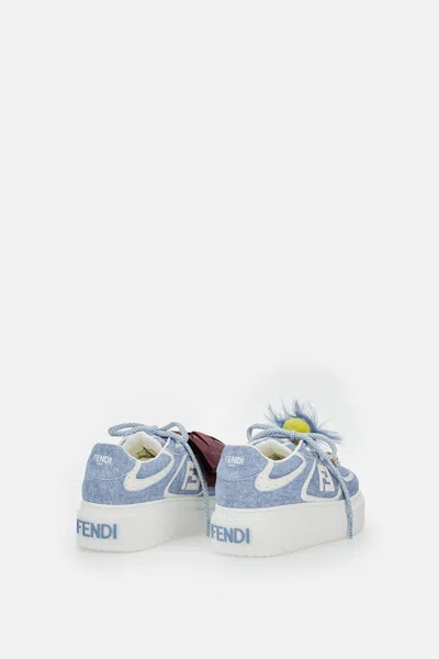 Fendi Sneakers With Charms In Blue