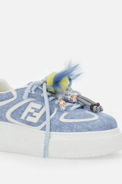 Fendi Sneakers With Charms In Blue