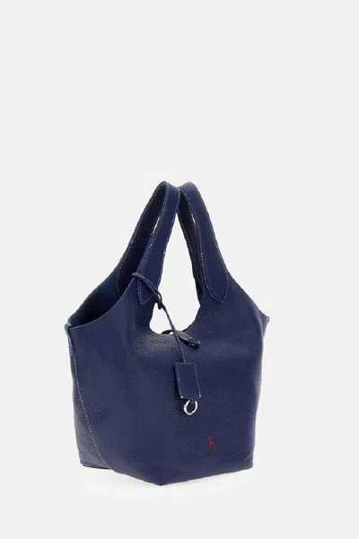 Polo Ralph Lauren Medium Tote In Blue