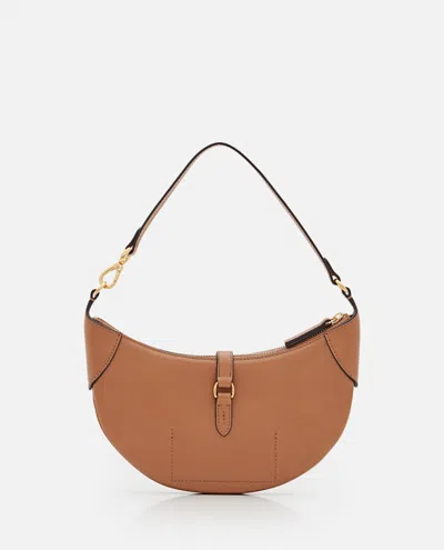 Polo Ralph Lauren Mini Sac Leather Shoulder Bag In Brown