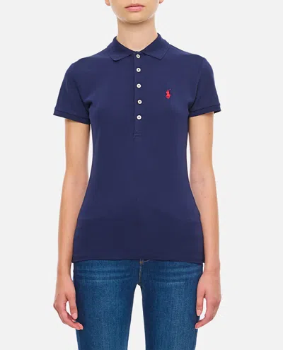 Polo Ralph Lauren Julie Slim Polo In Blue