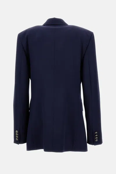 Ralph Lauren Ramona Double-breasted Blazer In Blue