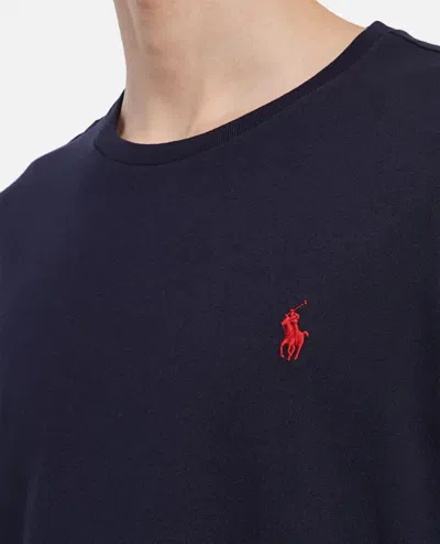 Polo Ralph Lauren Cotton Jersey T-shirt Custom Slim-fit In Blue