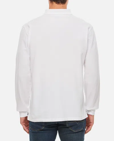 Polo Ralph Lauren White Cotton Polo Custom Slim-fit In White