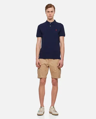 Polo Ralph Lauren Ss Knit Polo In Blue