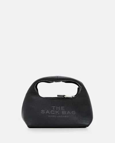 Marc Jacobs The Mini Sack Leather Handbag In Black