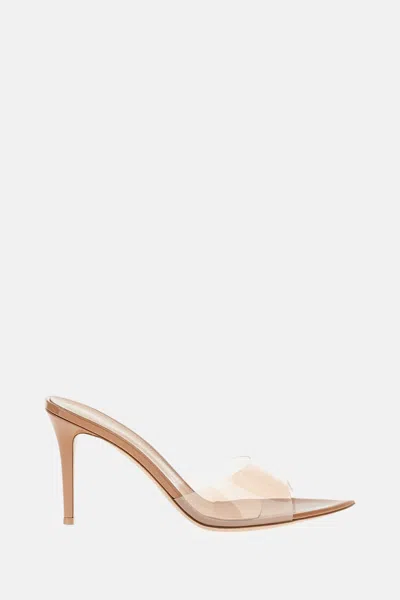 Gianvito Rossi Heeled Mule Elle 85 In Brown