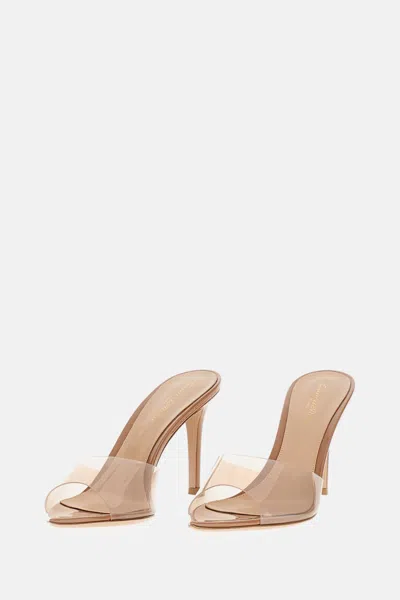 Gianvito Rossi Heeled Mule Elle 85 In Brown