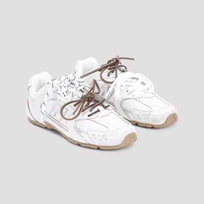 Miu Miu New Balance X 530 Sl Leather Sneakers Shoes In White