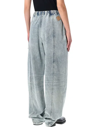 Haikure Angel Elastic Waist Jeans Back Pockets In Blue