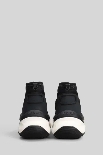 Moon Boot Mb Moon247 Slip On Sneakers In Black Polyester In Blue