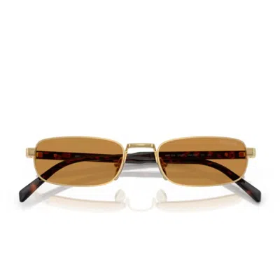 Prada Pr B54s 5ak50p Oro Sunglasses In Gold