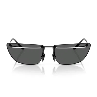 Prada Pr C52s Yc460t Nero Bianco Sunglasses In Black