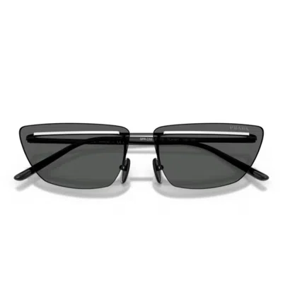 Prada Pr C52s Yc460t Nero Bianco Sunglasses In Black
