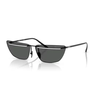Prada Pr C52s Yc460t Nero Bianco Sunglasses In Black