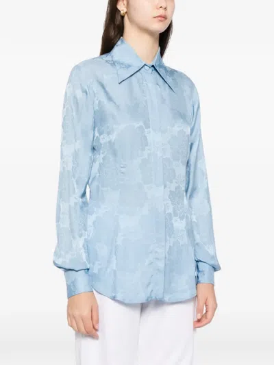 Blaklace Floral Shirt In Blue