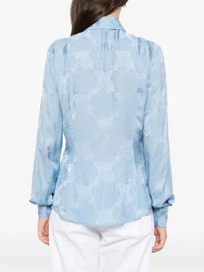 Blaklace Floral Shirt In Blue