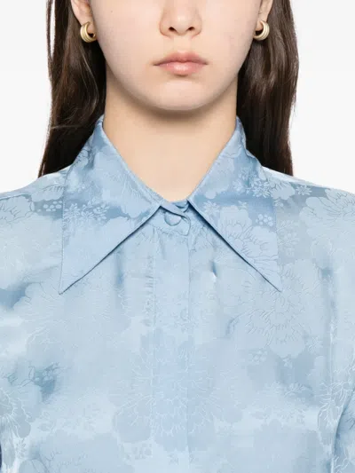 Blaklace Floral Shirt In Blue