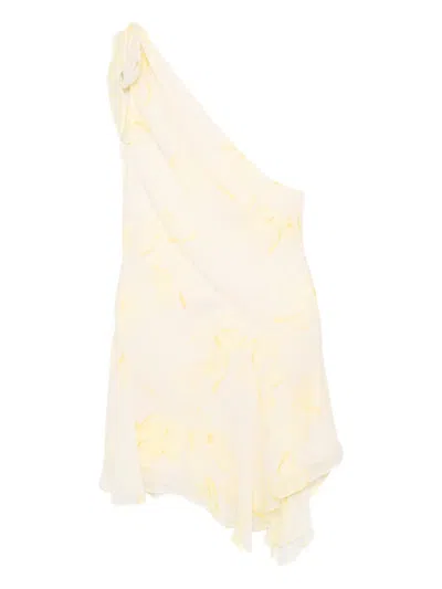 Bec & Bridge Colmar Asymmetric Mini Dress In Yellow